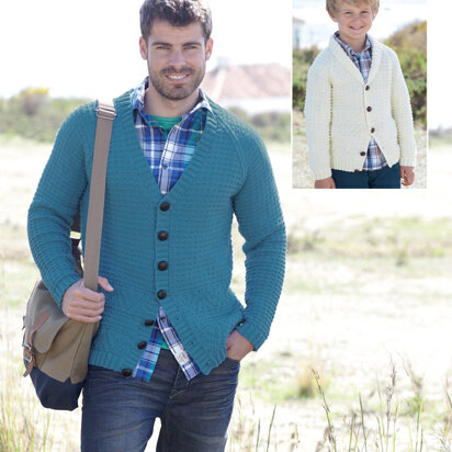 Cardigans in Sirdar Wash 'n' Wear Double Crepe DK - 7117 - Downloadable PDF