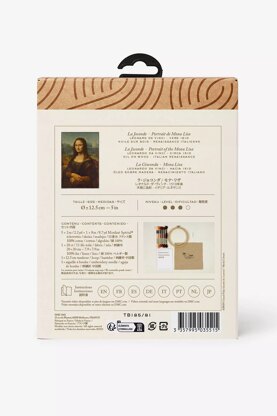 DMC Inspired by Mona Lisa, Leonardo Da Vinci, Le Louvre, Intermediate Embroidery Kit