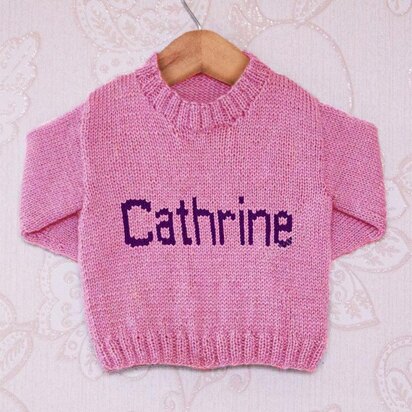 Intarsia - Cathrine Moniker Chart - Childrens Sweater