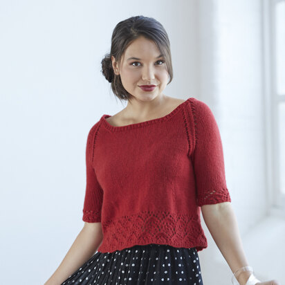 Fritillaria Pullover in Valley Yarns Wachusett  - 862 - Downloadable PDF