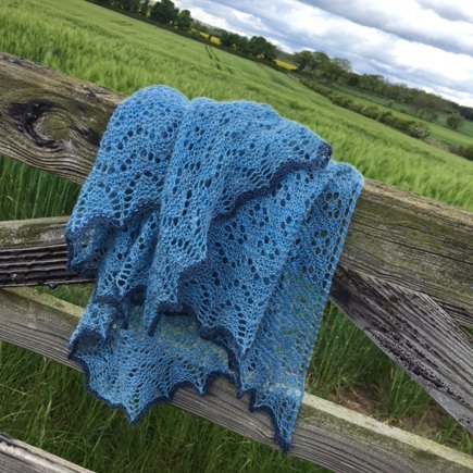 Cornflower Shawl #9