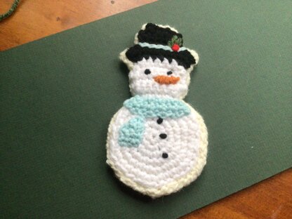 Christmas Sugar Cookie Snowman Ornament