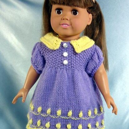 My Old Fashioned Baby Doll, Knitting Patterns fit American Girl and other 18-Inch Dolls