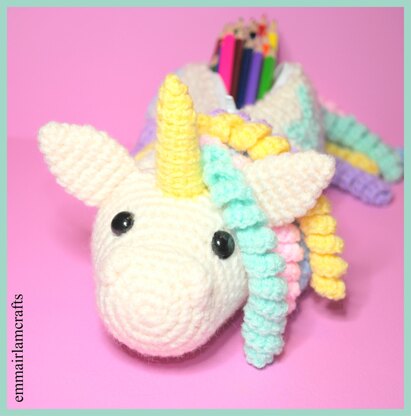 Unicorn Pencil Case Crochet Pattern