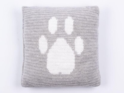 Woodgreen - Large Paw Print Cushion
