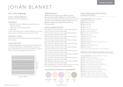 "Johan Baby Blanket" - Free Afghan Knitting Pattern in MillaMia Naturally Soft Merino