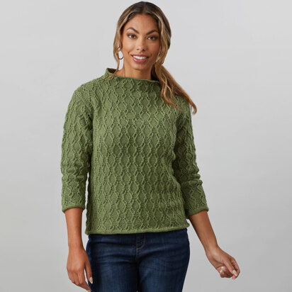 1266 Beauty Berry - Jumper Knitting Pattern for Women in Valley Yarns Ashfield