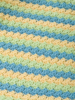 Soft Shells Baby Blanket in Caron Simply Soft Light - Downloadable PDF