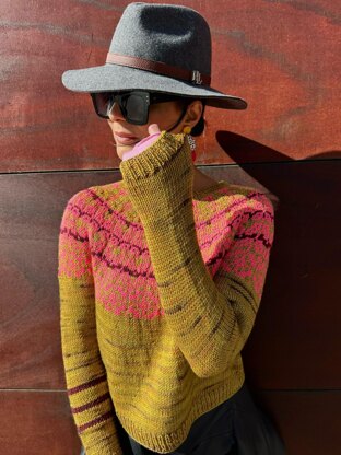 Neon Blossom Sweater
