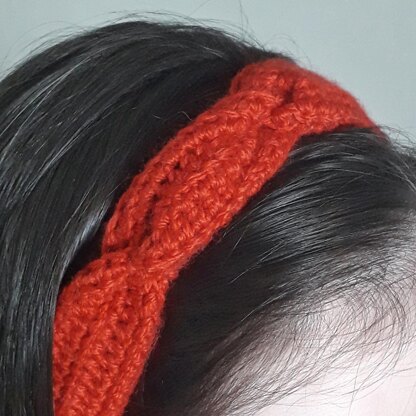 Double Twist Crochet Headband