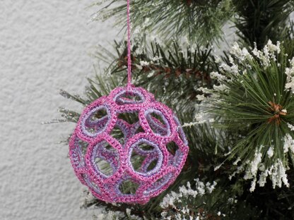 Crochet Christmas Ball Upcycling
