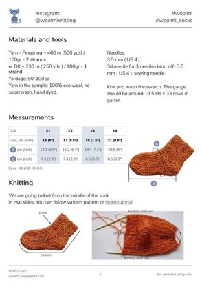 Lily Carrot Socks