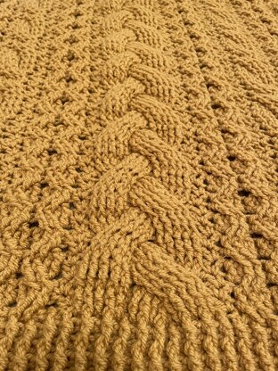 Celtic Braided Throw Crochet pattern by Bonnie Barker