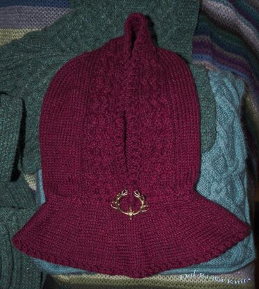 Seidr Cabled Hood, Headband & Wrist Cuffs