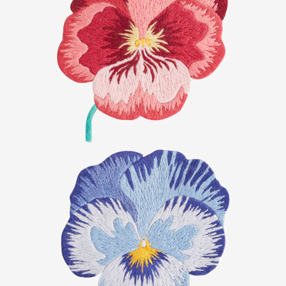 Pansy Heads in DMC - PAT0598 -  Downloadable PDF