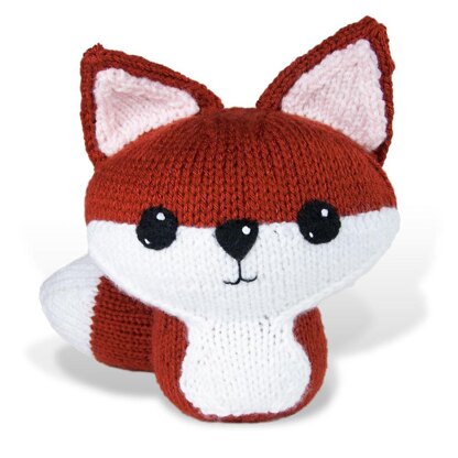 Large Knit Amigurumi Fox