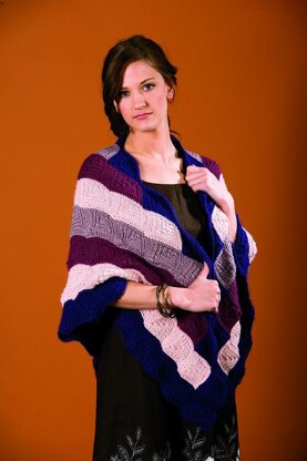 Cascading Kites Triangular Shawl