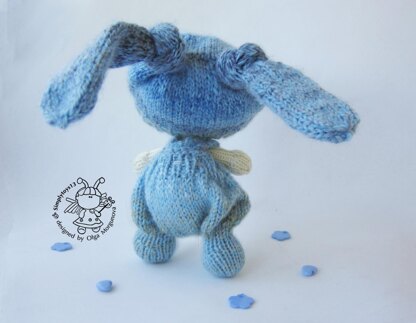 Pebble doll blue Bunny