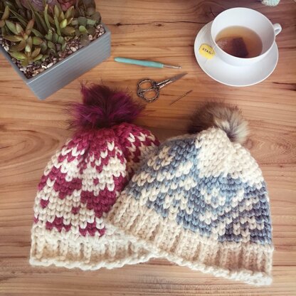 Country Hearts Chunky Beanie