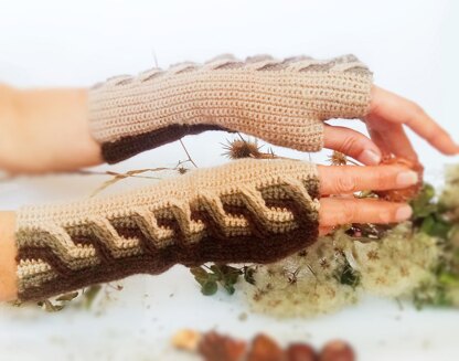 Fingerless Gloves.Crochet pattern