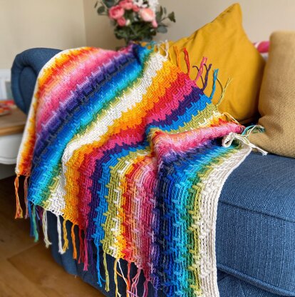 Rainbow discount wool blanket