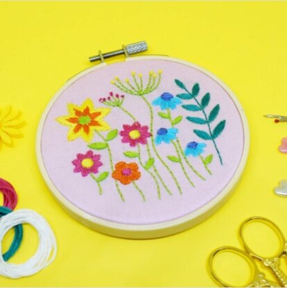 The Make Arcade Meadow Printed Embroidery Kit
