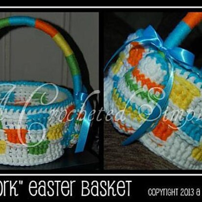"Patchwork" Easter Basket