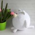 White fat cat "Snowball" toy