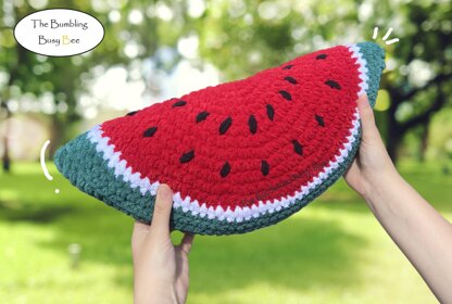 Plush Watermelon Slice Crochet Pattern