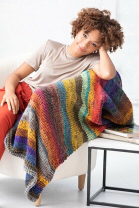 Egg Harbour Afghan in Lion Brand Mandala Thick & Quick - L80198 - Downloadable PDF