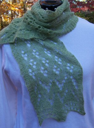 Trees in Snow (cashmere scarf)
