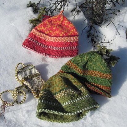 Baltic hat and bag - knitting pattern