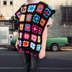 Pompom Crochet Poncho