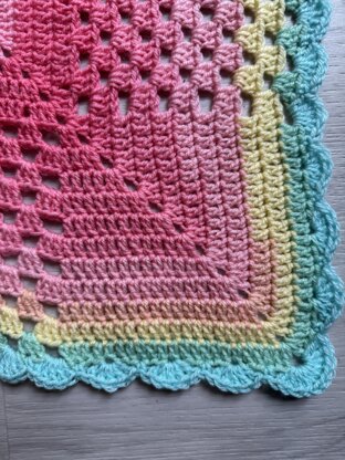 Easy Beginner's Squared and Beautiful Baby Blanket