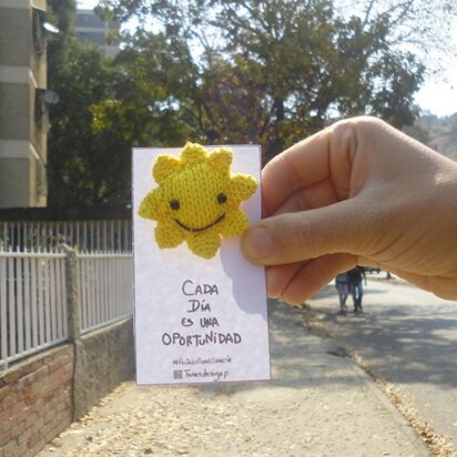 Postcards for the heart "Sun" - knitting pattern