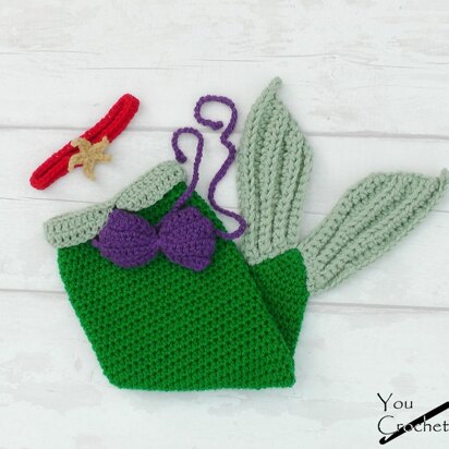 Ariel Little Mermaid Tail Set