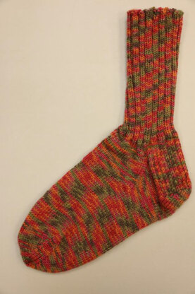 Basic Socks in Plymouth Yarn Happy Feet 100 - f738