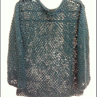 Cotton Mesh Sweater (allsquareknits)