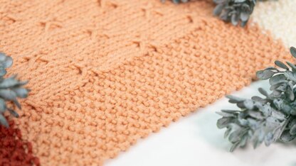 Knit Sampler Textured Blanket