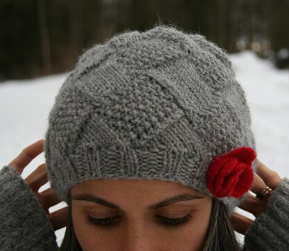 Entrelac Winter Hat