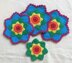 Rainbow flower coaster by HueLaVive