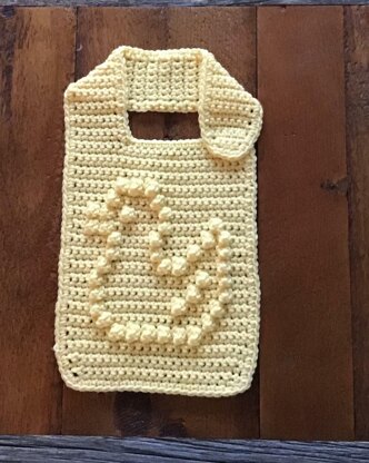 Baby Bib With Bobble Stitch Little Duck