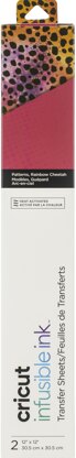 Cricut Infusible Ink Transfer Sheet 12"X12" 2/Pkg - Rainbow Cheetah