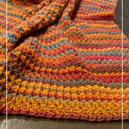 Modern Colorful Baby Blanket Crochet Pattern