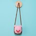 Swinging Pink Pig Car Hanging