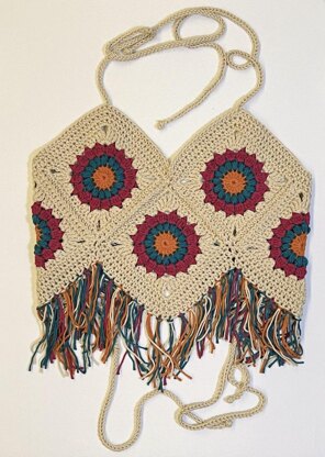 Granny Square Halter Top for Kids