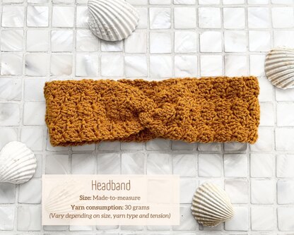 Crochet spa set