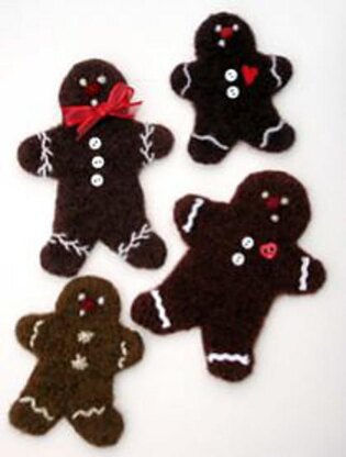 Felted Woolly Gingerbread Cookie