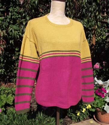 Easy Fit Colour-Block Sweater