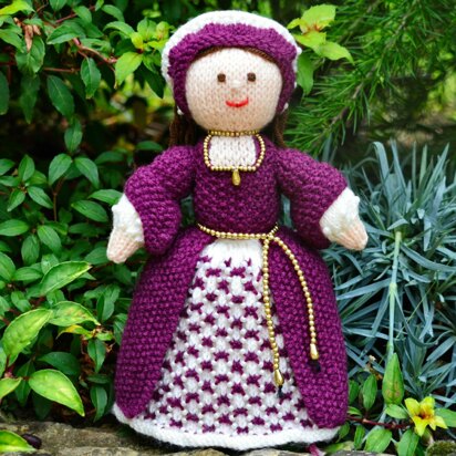 Catherine - A Tudor Doll Knitting Pattern - Toy Knitting Pattern